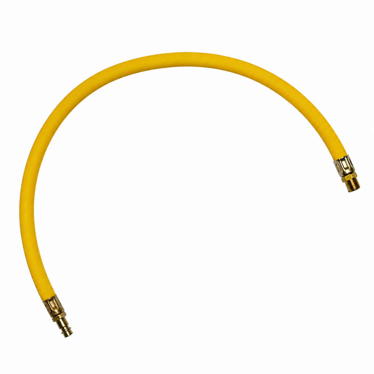 Hi-Viz 300PSI Whip Hose - 1/4'' BSP Male + High Flow or PCL Tail
