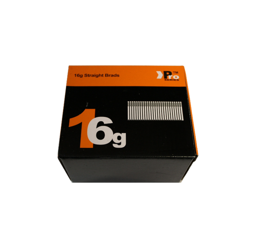 Brad Nails 16g Straight x 2000 Sizes Pack (Select Size)