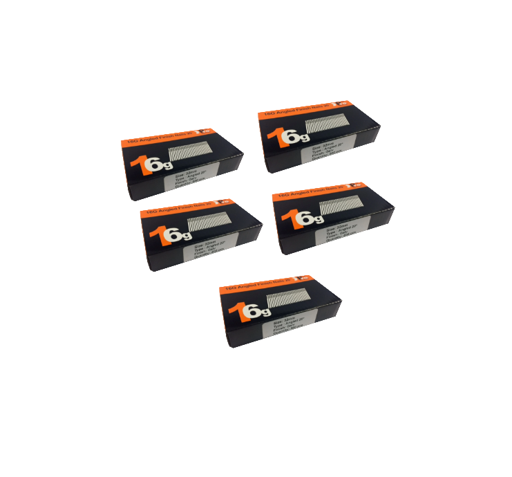 Brad Nails 16g Angled 20° x 2500 Pack