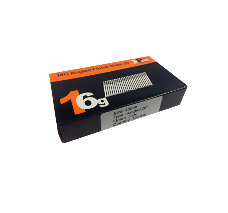 Brad Nails 16g Angled 20° x 500 Pack