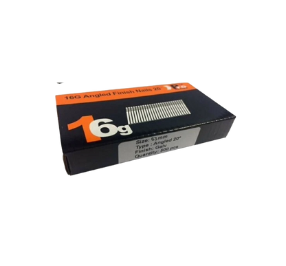 Brad Nails 16g Angled 20° x 500 Pack