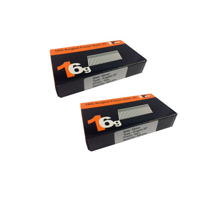 Brad Nails 16g Angled 20° x 1000 Pack