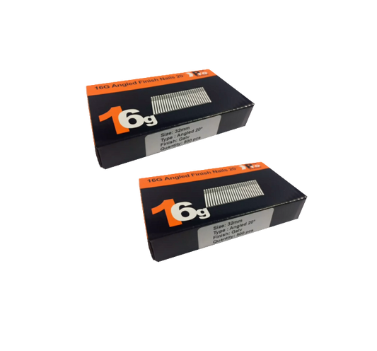 Brad Nails 16g Angled 20° x 1000 Pack