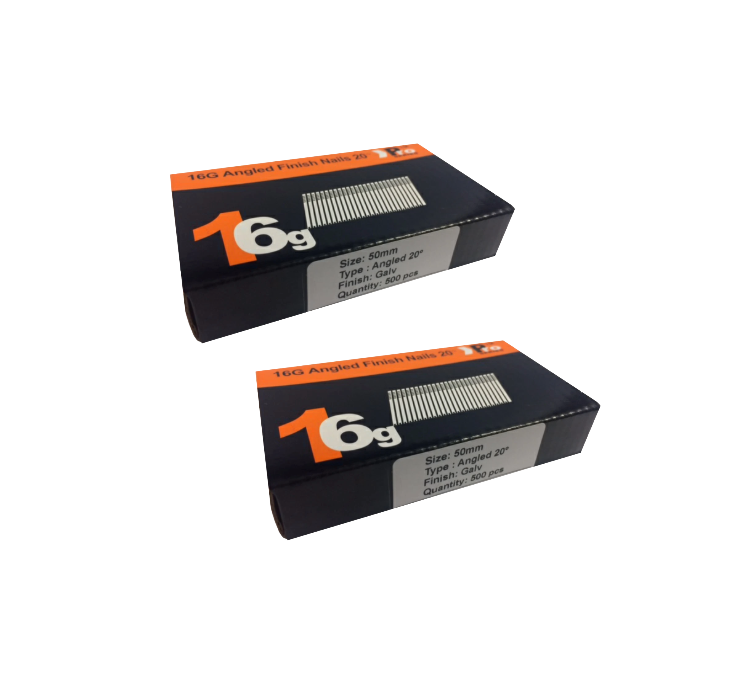 Brad Nails 16g Angled 20° x 1000 Pack