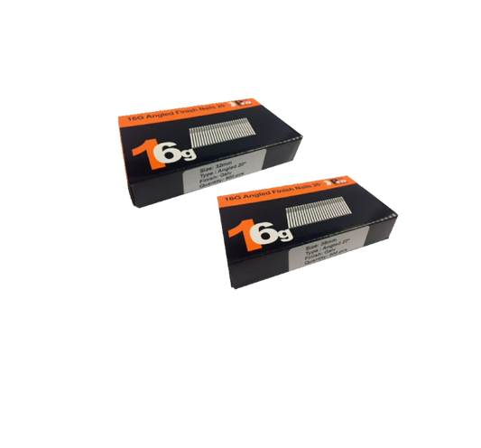 Brad Nails 16g Angled 20° x 1000 Mixed Pack (Select Size)