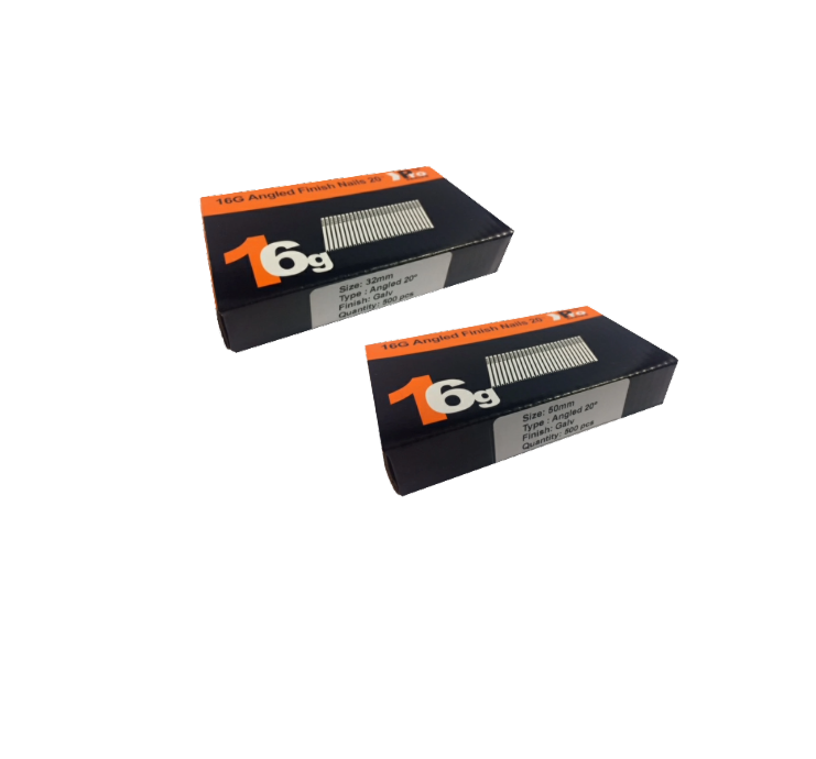 Brad Nails 16g Angled 20° x 1000 Mixed Pack (Select Size)