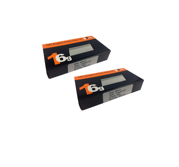 Brad Nails 16g Angled 20° x 1000 Mixed Pack (Select Size)